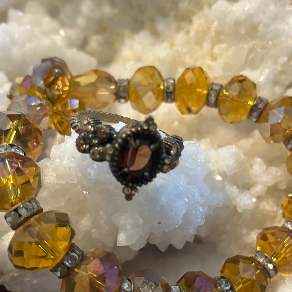 Wistful Whimsygoth Soft Hues Victorian Inspo Curated 5 Pc Jewelry Bundle - Picture 12 of 15